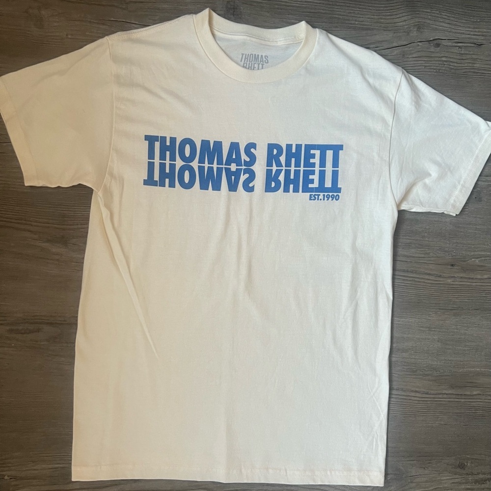 Thomas Rhett Men's White Short Sleeve T-Shirt 2024 Tour Merch Size Med